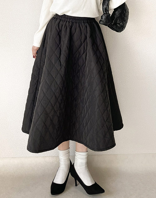 キルティングフレアスカート（スカート/スカート）| akokako | 東京ガールズマーケット
