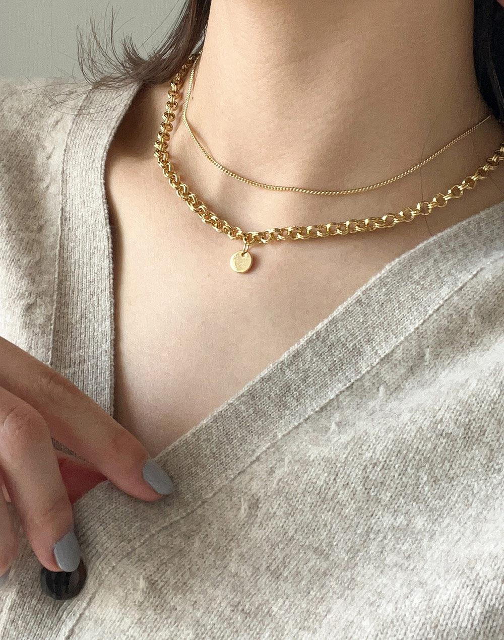 2連ゴールドネックレス | レディースファッション通販 - DHOLIC