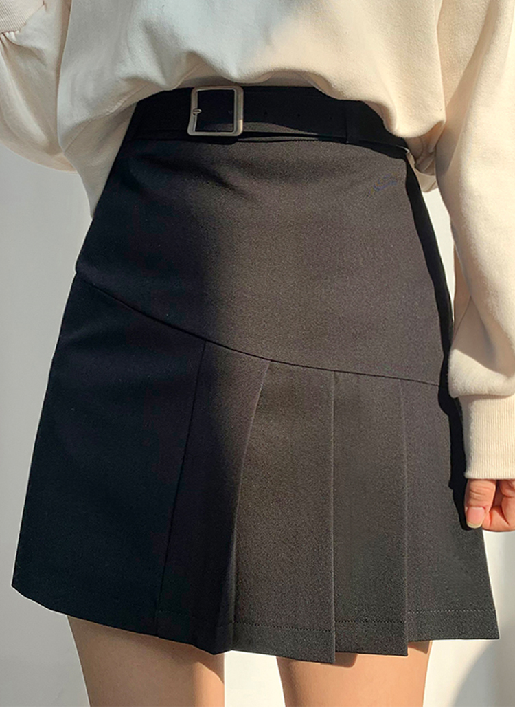 ベルト付つきセットパンツ裏地プリーツフレアミニスカート春夏秋冬 スカート ミニスカート Bullang Girls ブランガールズ ファッション総合通販 Dholic