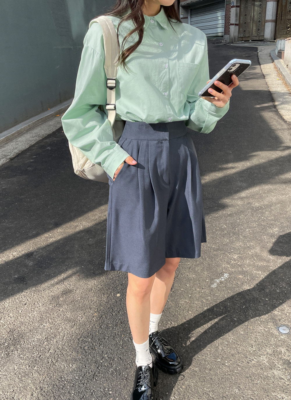 ツータックハーフパンツ・全2色 | DHOLIC | 詳細画像10