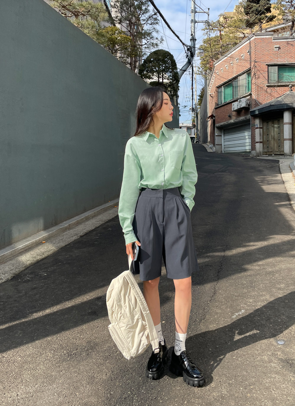 ツータックハーフパンツ・全2色 | DHOLIC | 詳細画像11