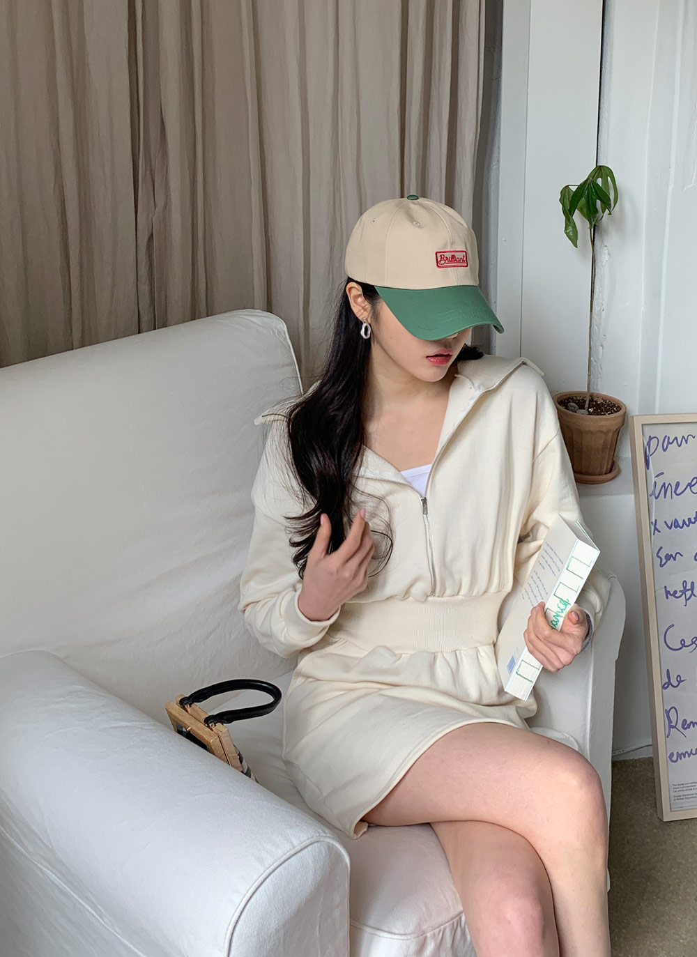 ハーフジップミニワンピース | DHOLIC | 詳細画像4