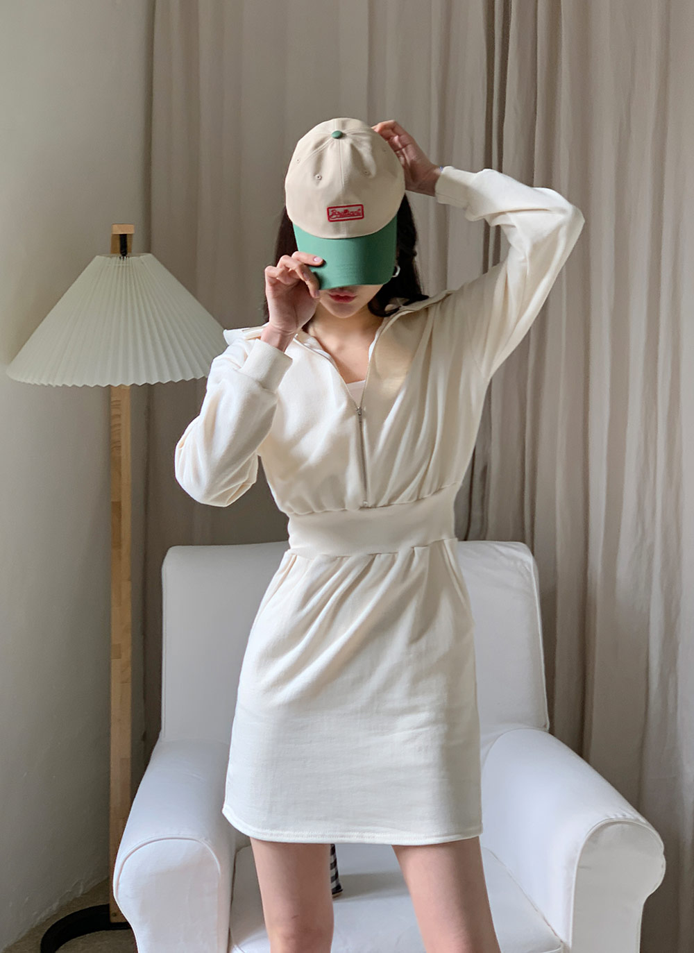 ハーフジップミニワンピース | DHOLIC | 詳細画像6