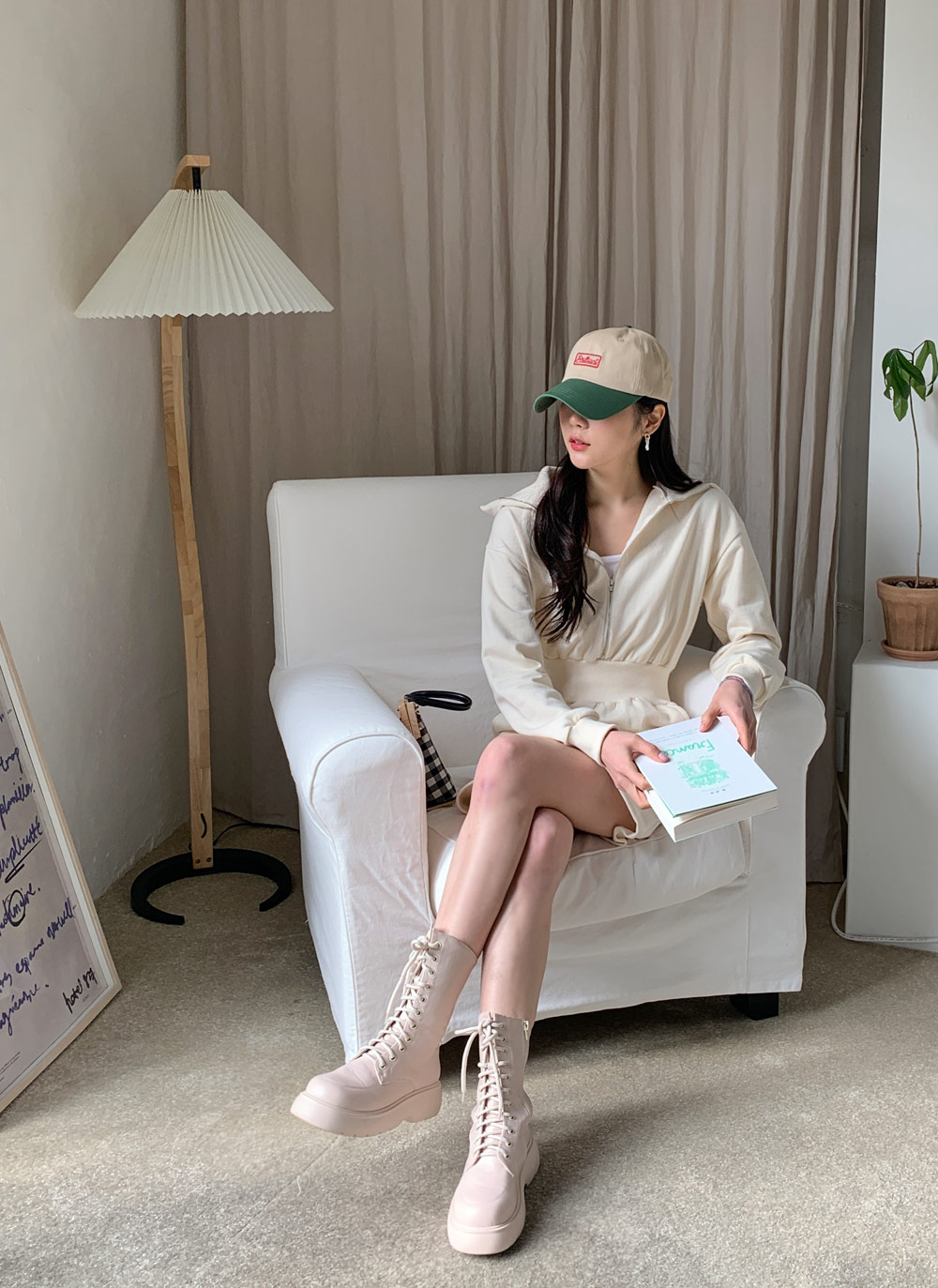 ハーフジップミニワンピース | DHOLIC | 詳細画像14