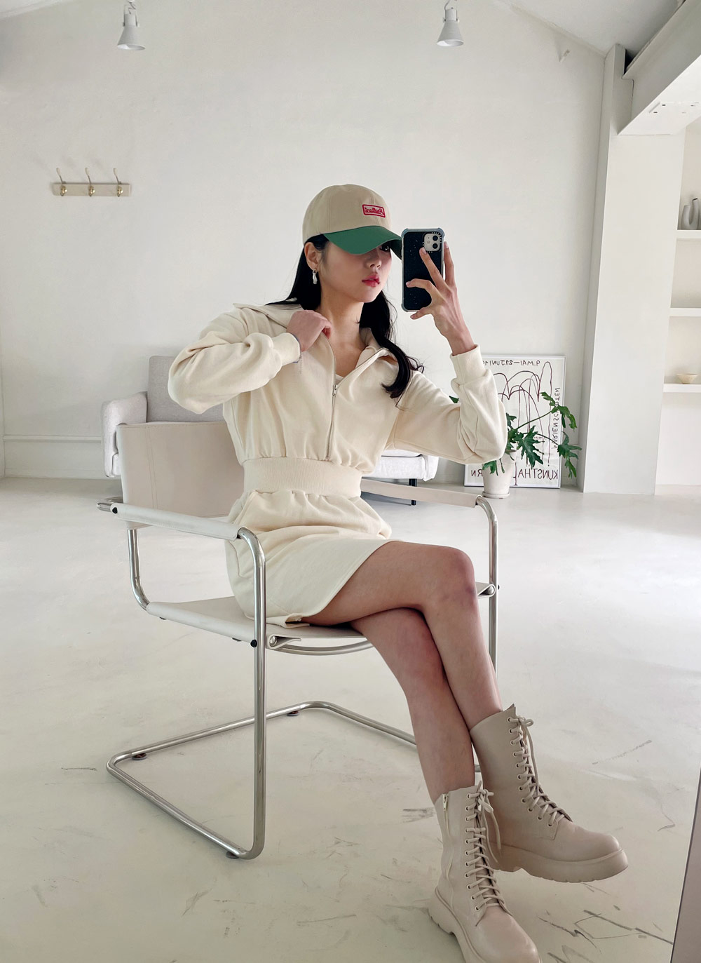 ハーフジップミニワンピース | DHOLIC | 詳細画像18