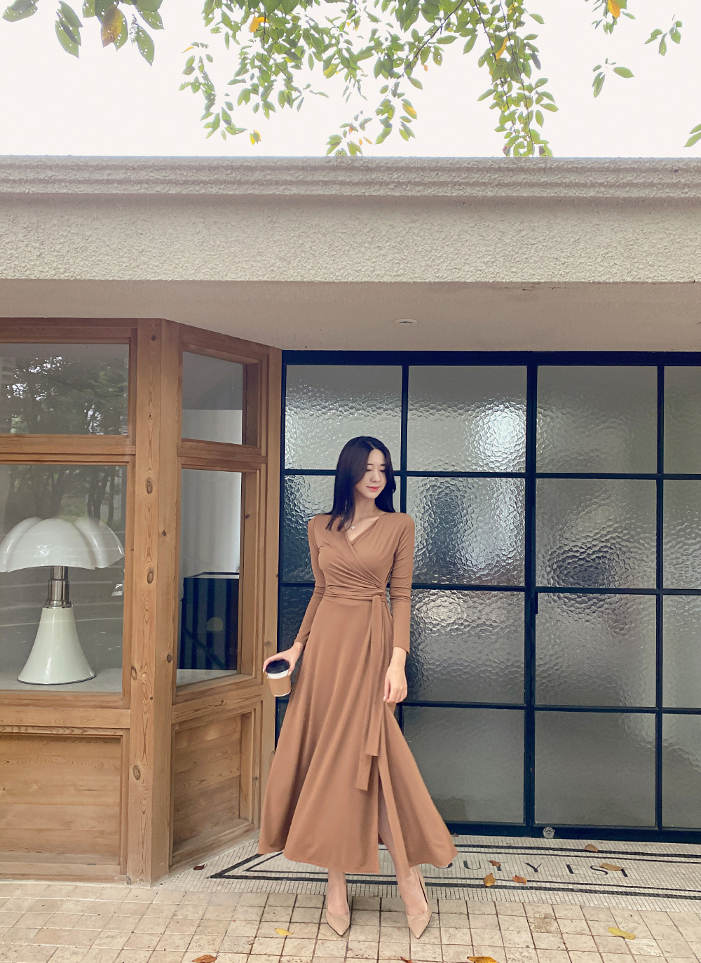 ラップフレアワンピース | レディースファッション通販 - DHOLIC