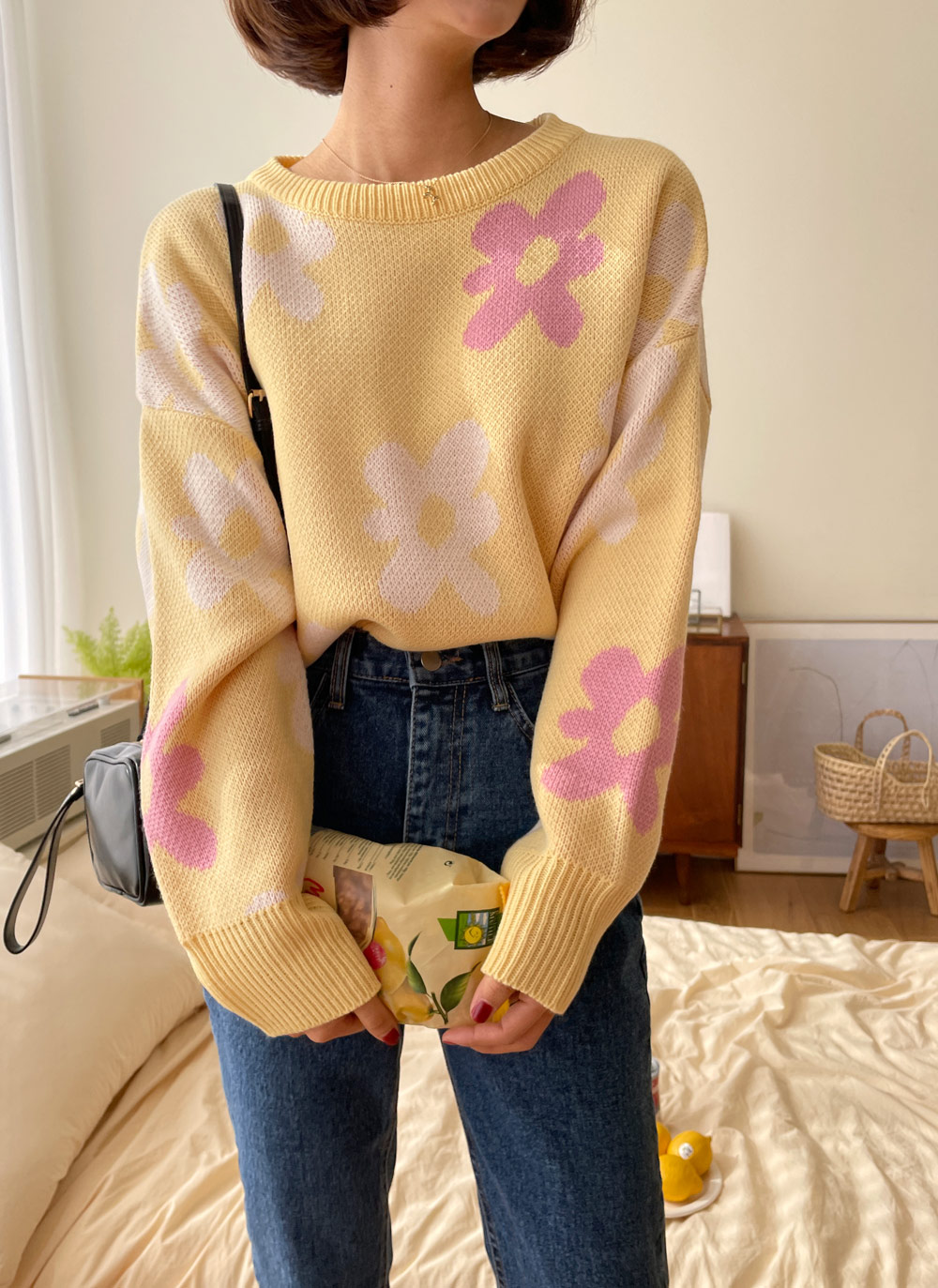 フラワーパターンニット・全5色 | DHOLIC | 詳細画像7