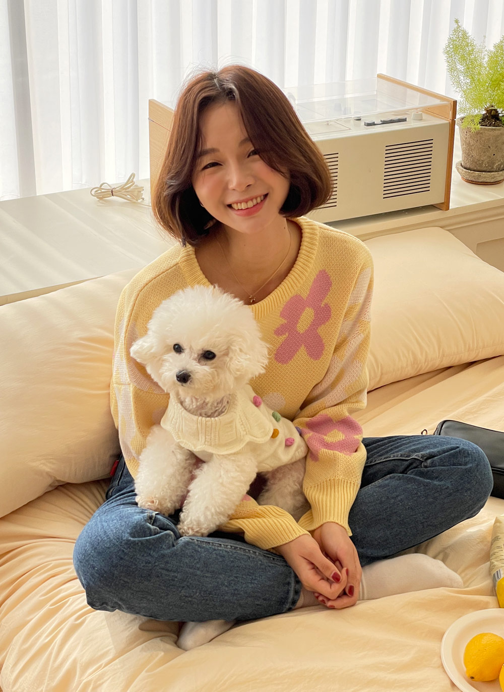 フラワーパターンニット・全5色 | DHOLIC | 詳細画像8