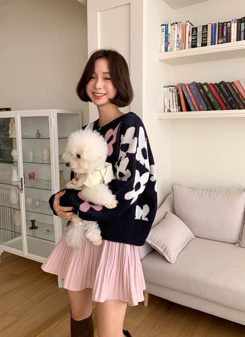 フラワーパターンニット・全5色 | DHOLIC | 詳細画像15