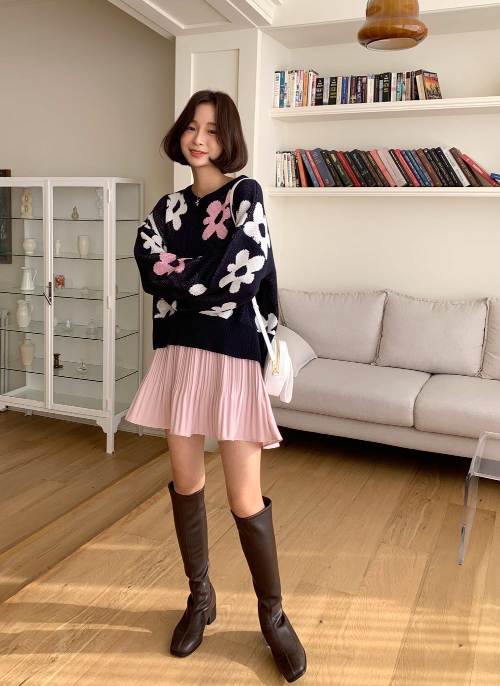 フラワーパターンニット・全5色 | DHOLIC | 詳細画像17