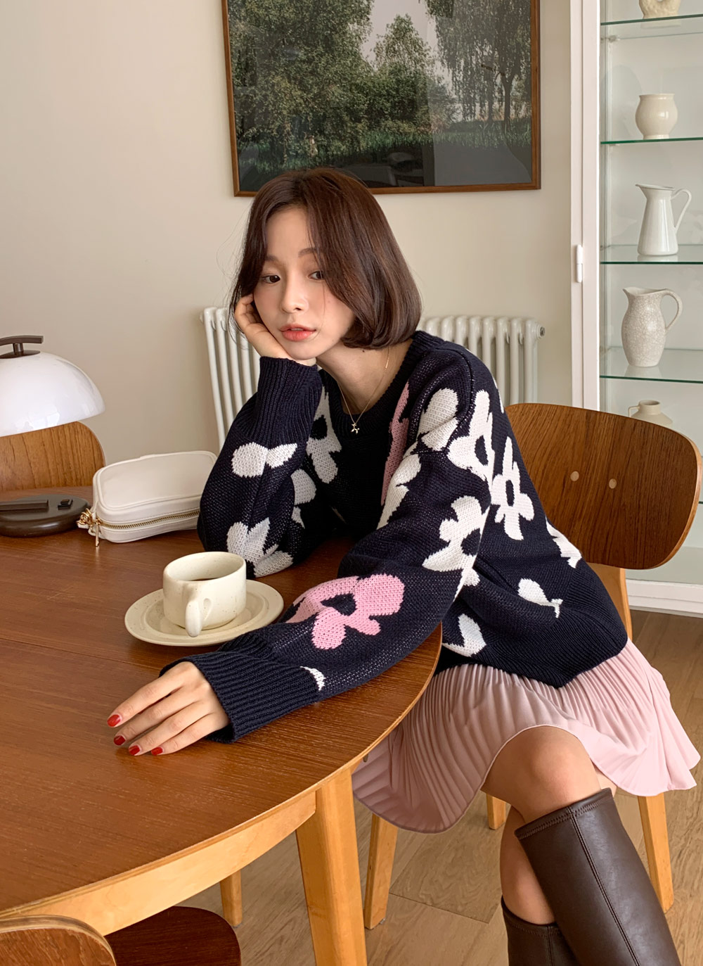 フラワーパターンニット・全5色 | DHOLIC | 詳細画像21