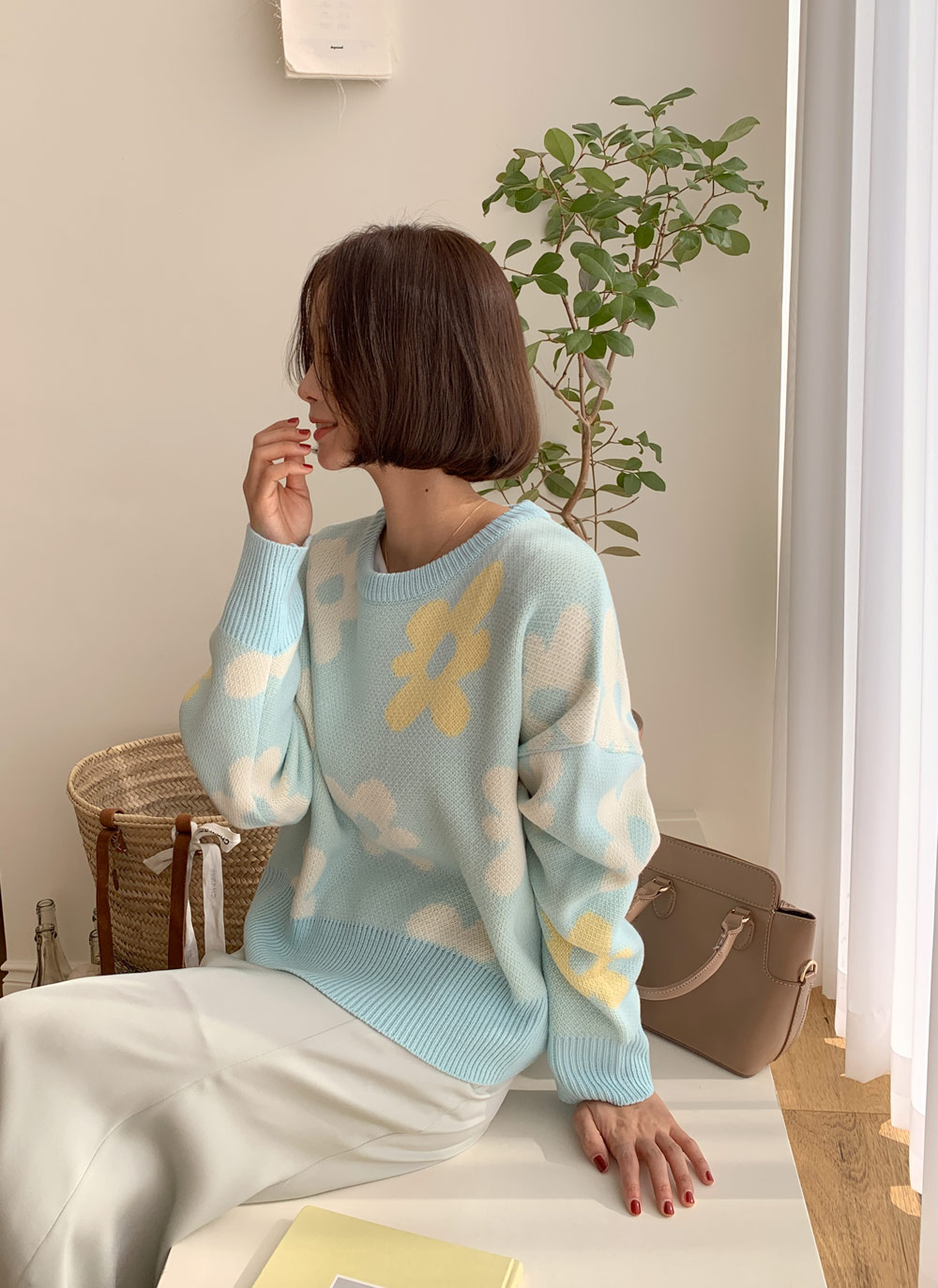 フラワーパターンニット・全5色 | DHOLIC | 詳細画像25