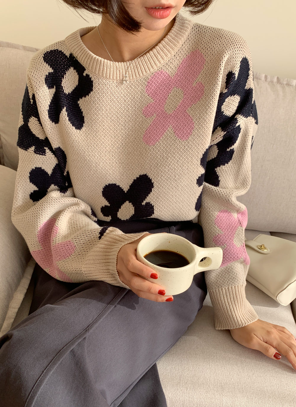 フラワーパターンニット・全5色 | DHOLIC | 詳細画像26