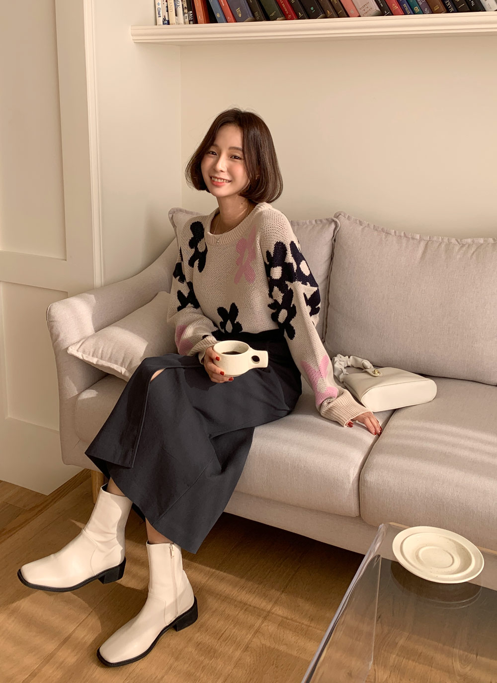 フラワーパターンニット・全5色 | DHOLIC | 詳細画像27