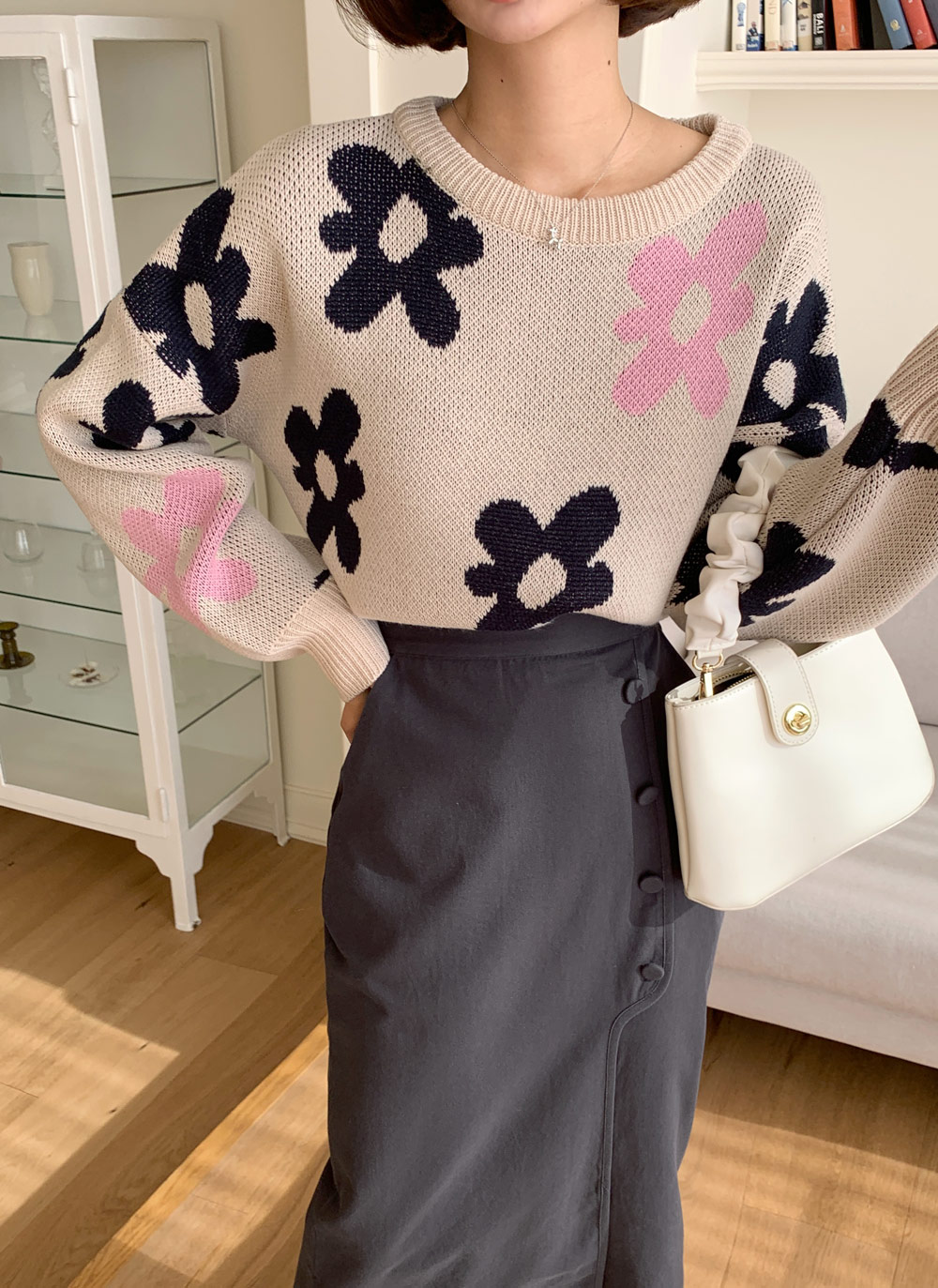 フラワーパターンニット・全5色 | DHOLIC | 詳細画像28