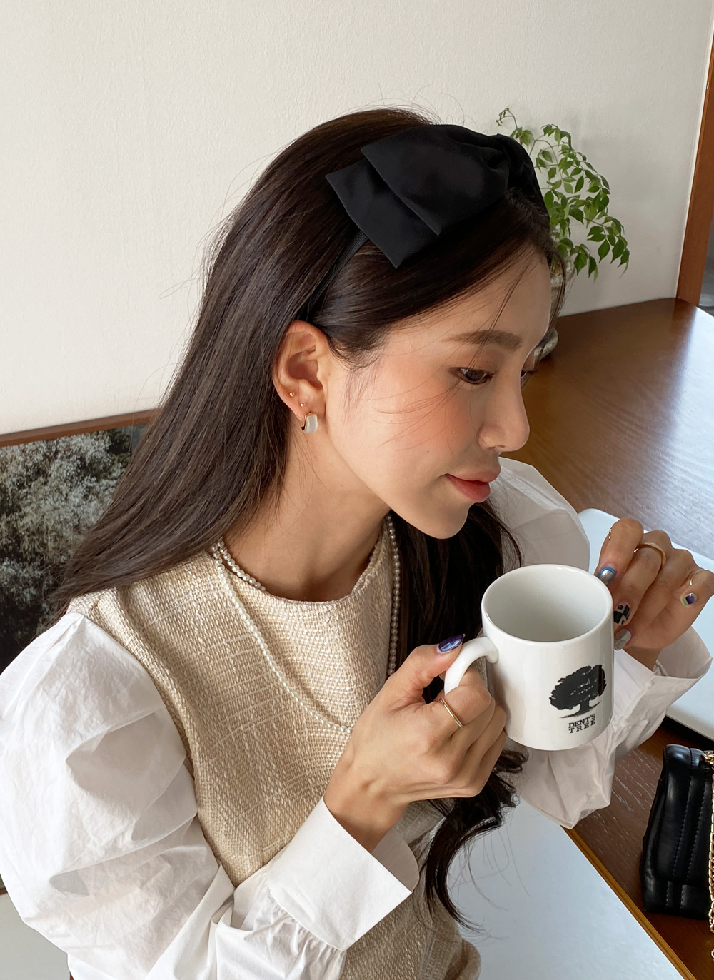 スクエアゴールドフレームピアス・全1色 | DHOLIC | 詳細画像18