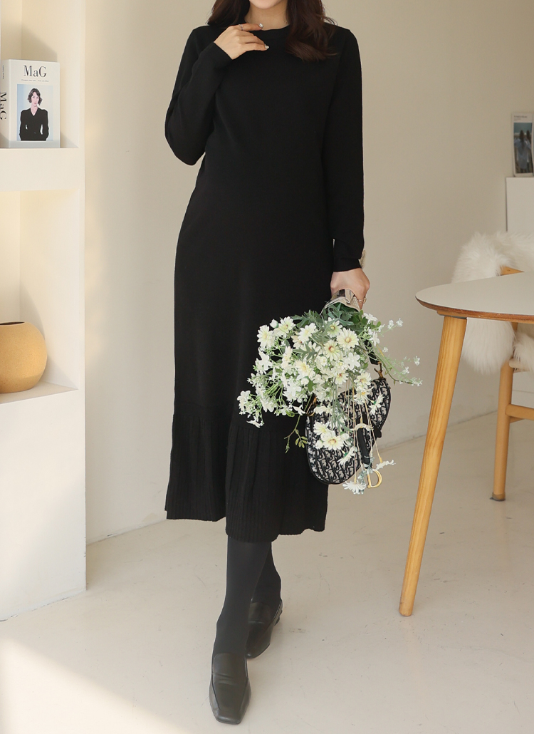 フレアヘムニットワンピース P マタニティ マタニティワンピース レディースファッション通販 Dholic ディーホリック