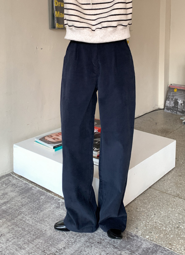 ボタンアジャストワイドコーデュロイパンツ P パンツ ワイドパンツ レディースファッション通販 Dholic ディーホリック
