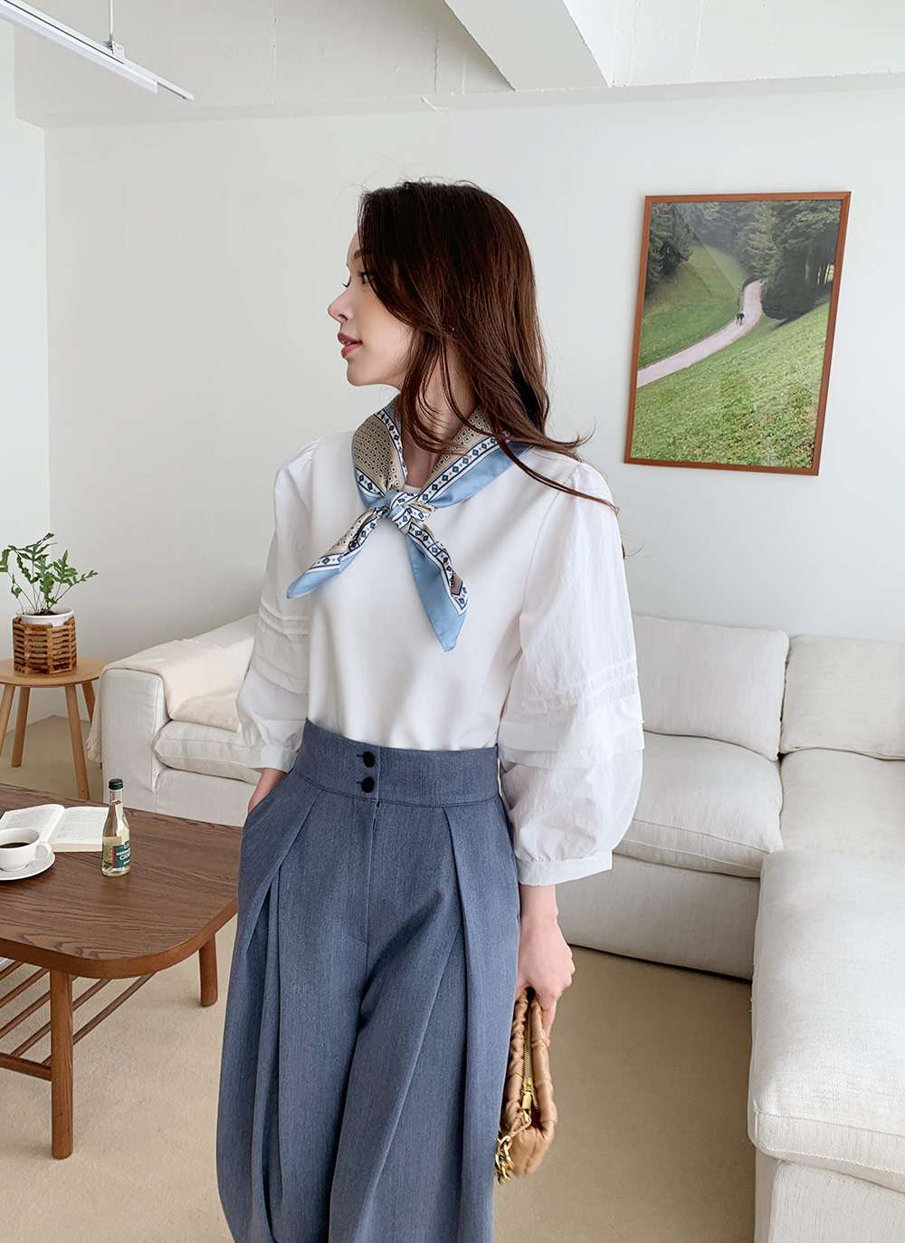 コントラストタックスリーブTシャツ・全3色 | DHOLIC | 詳細画像3