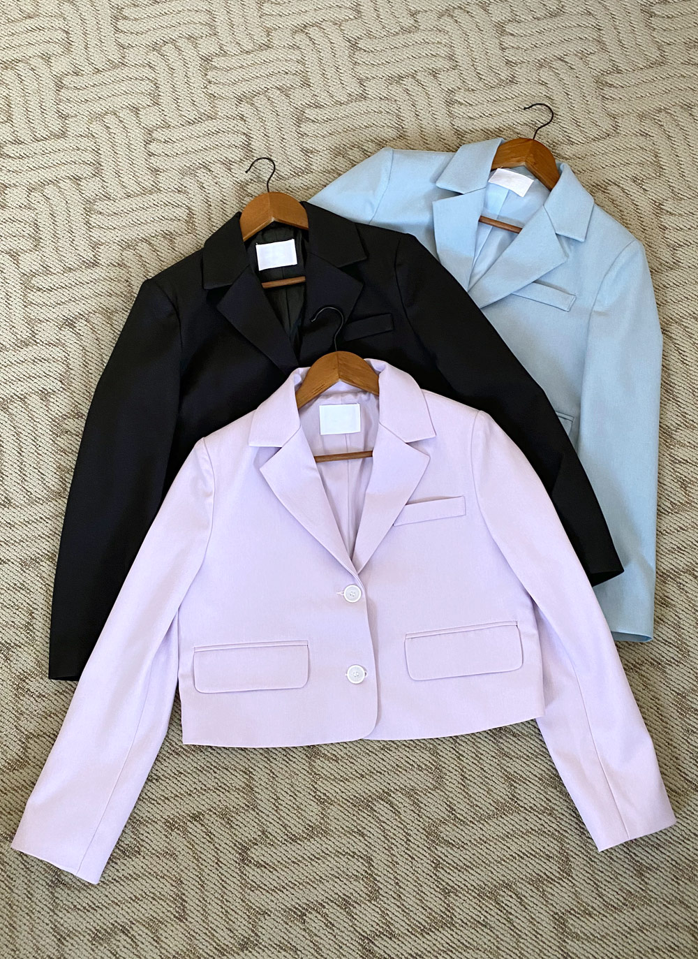 シングルクロップドジャケット・全3色 | レディースファッション通販