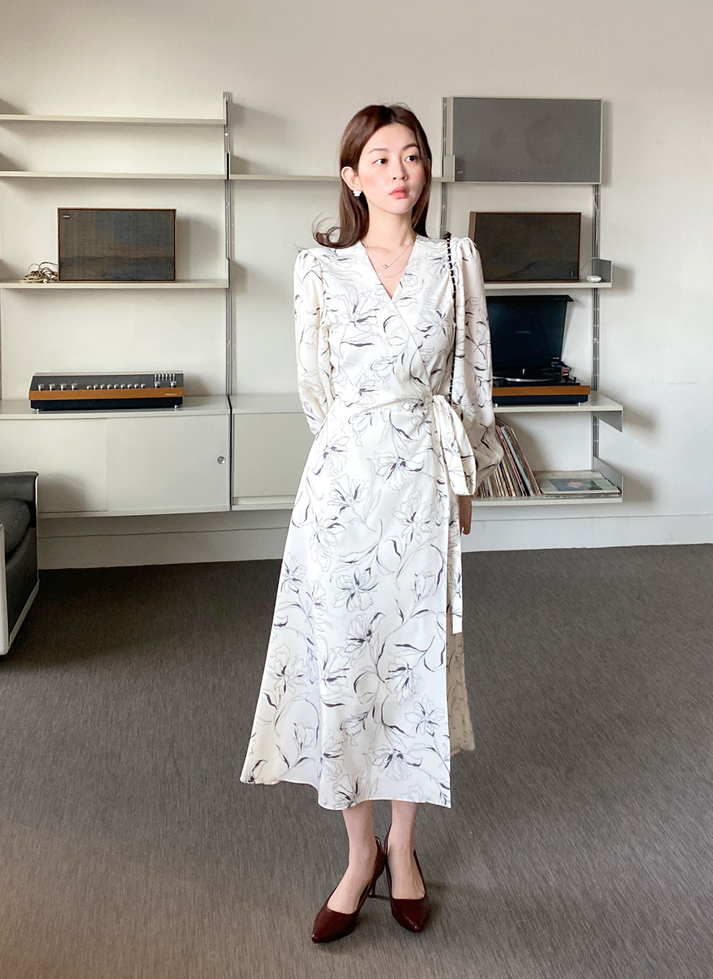 フラワーキュービックピアス・全2色 | DHOLIC | 詳細画像5