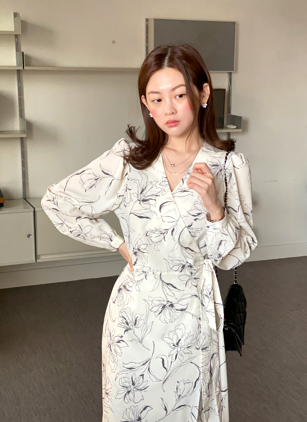 フラワーキュービックピアス・全2色 | DHOLIC | 詳細画像6