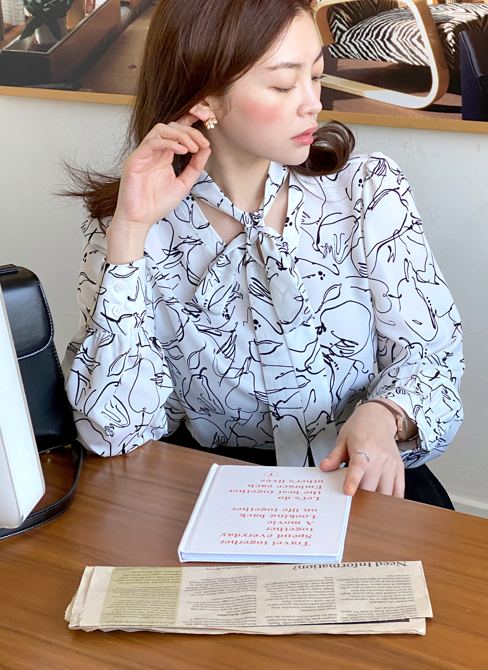 フラワーキュービックピアス・全2色 | DHOLIC | 詳細画像12