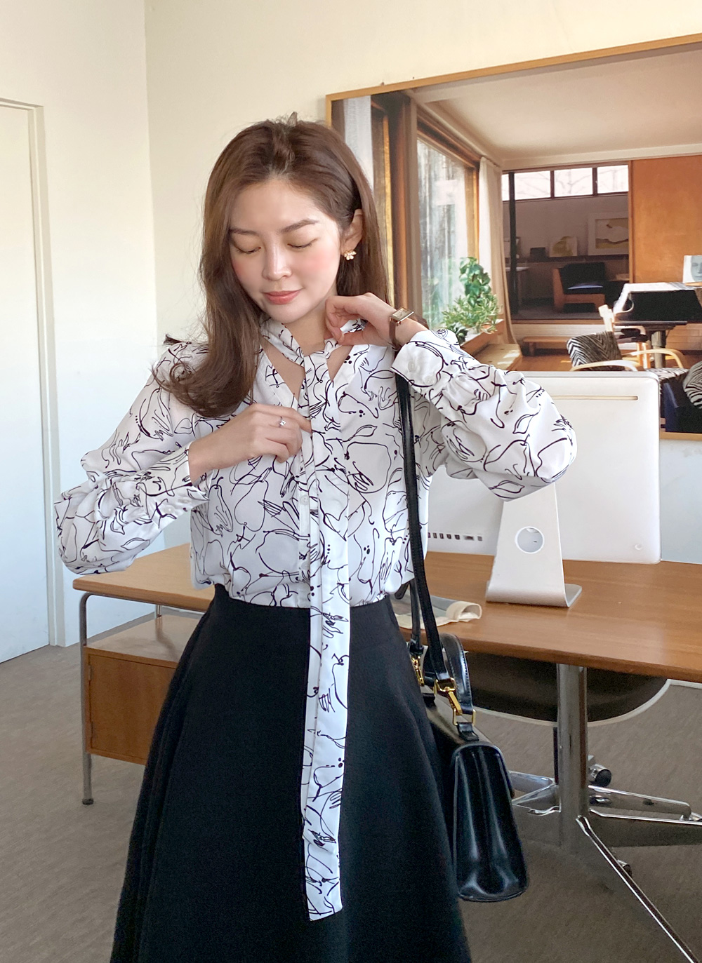 フラワーキュービックピアス・全2色 | DHOLIC | 詳細画像13