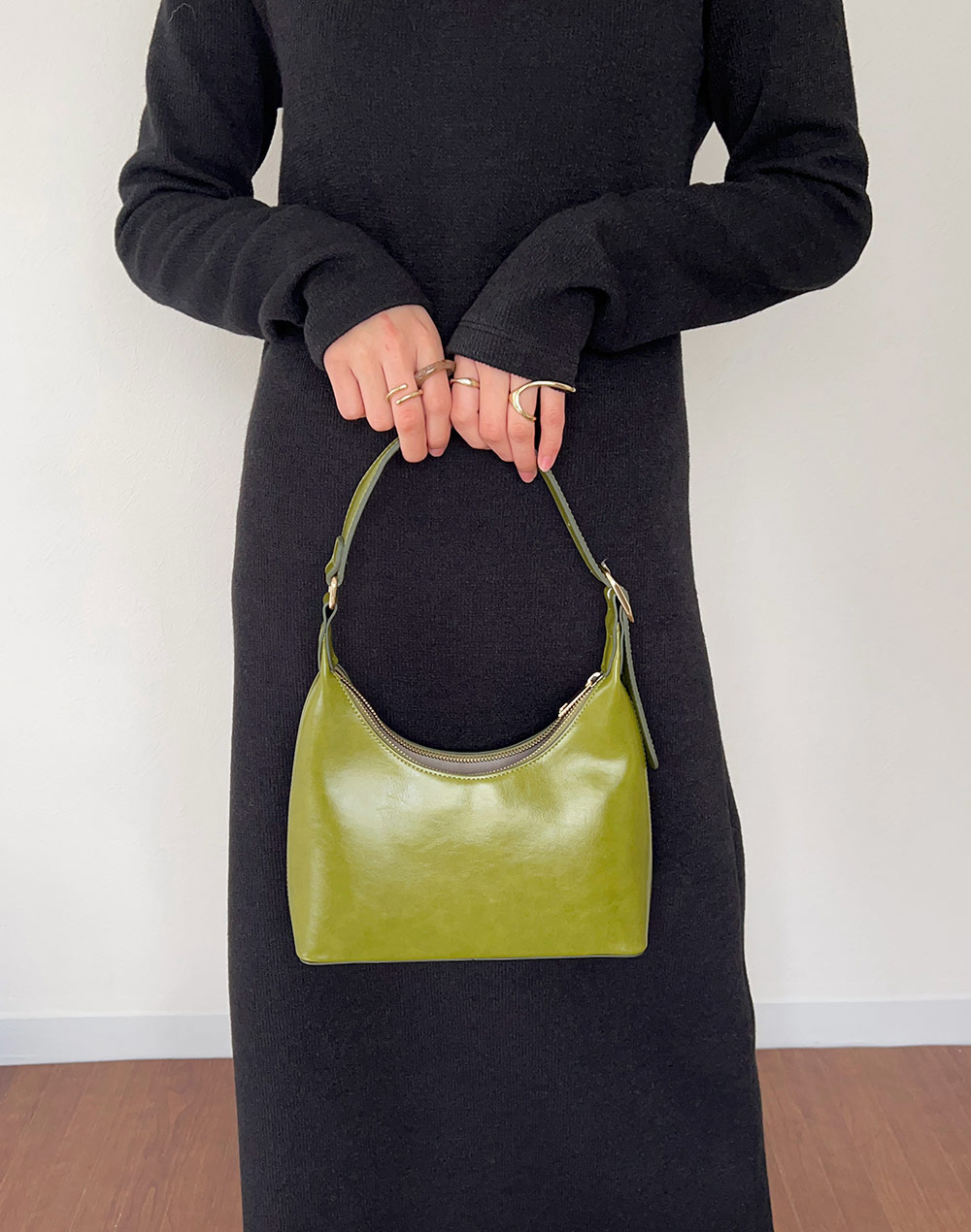 fake leather buckle bag | 詳細画像4