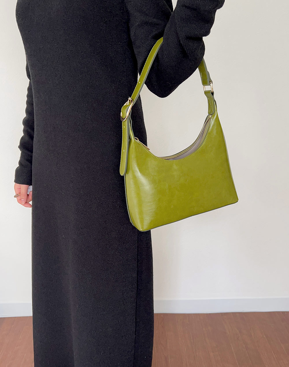 fake leather buckle bag | 詳細画像5