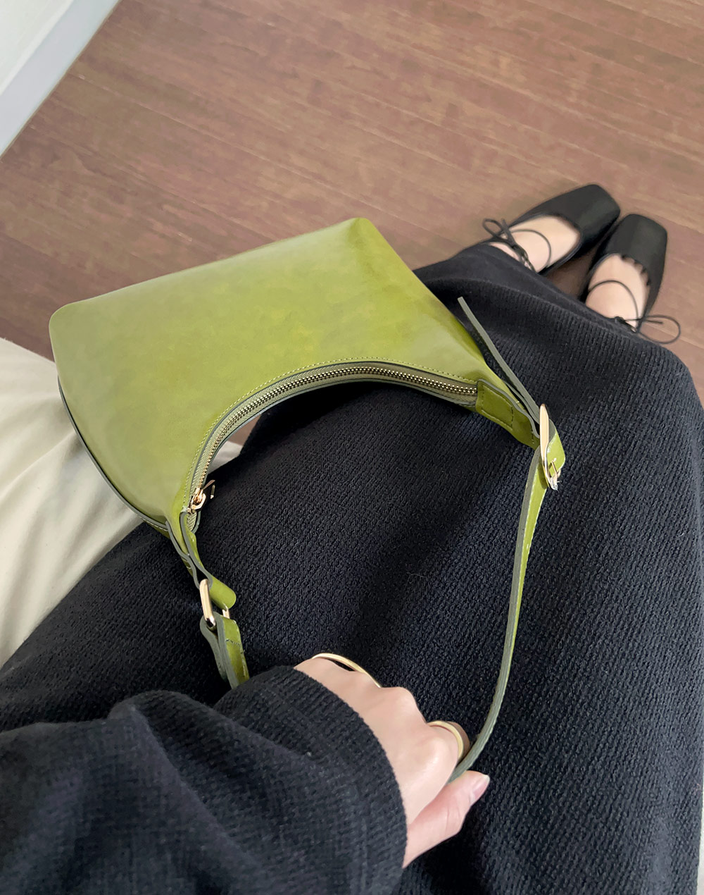 fake leather buckle bag | 詳細画像6