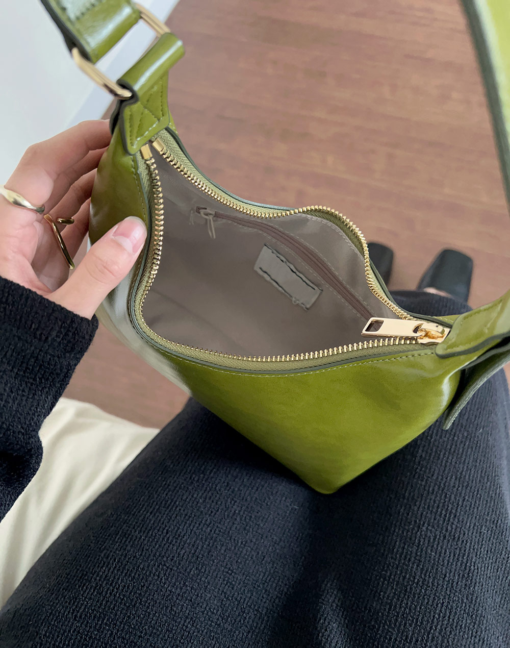 fake leather buckle bag | 詳細画像7