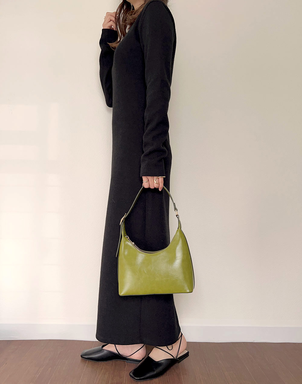 fake leather buckle bag | 詳細画像11