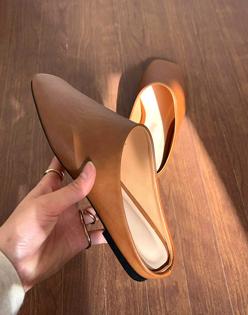 fake leather slipper mule（シューズ/サンダル）| _yuzuki22 | 東京ガールズマーケット