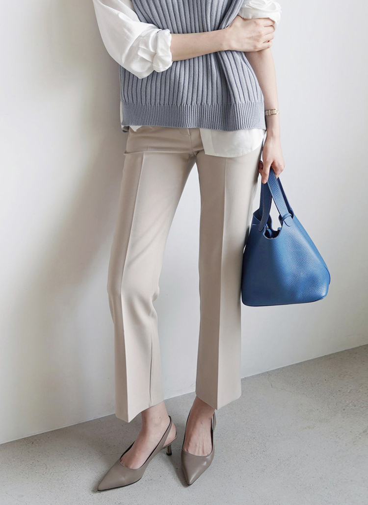 センタープレスラインストレートスラックスパンツ春秋冬(パンツ,スラックス) | graychic (グレーシック) | ファッション総合通販 -  DHOLIC