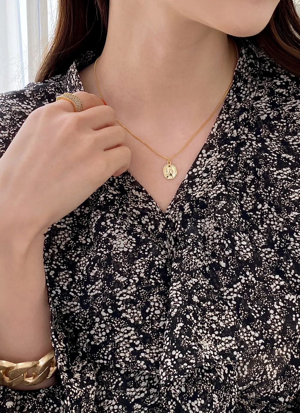 コインペンダント&フェイクパールネックレス2SET・全2色 | レディースファッション通販 - DHOLIC