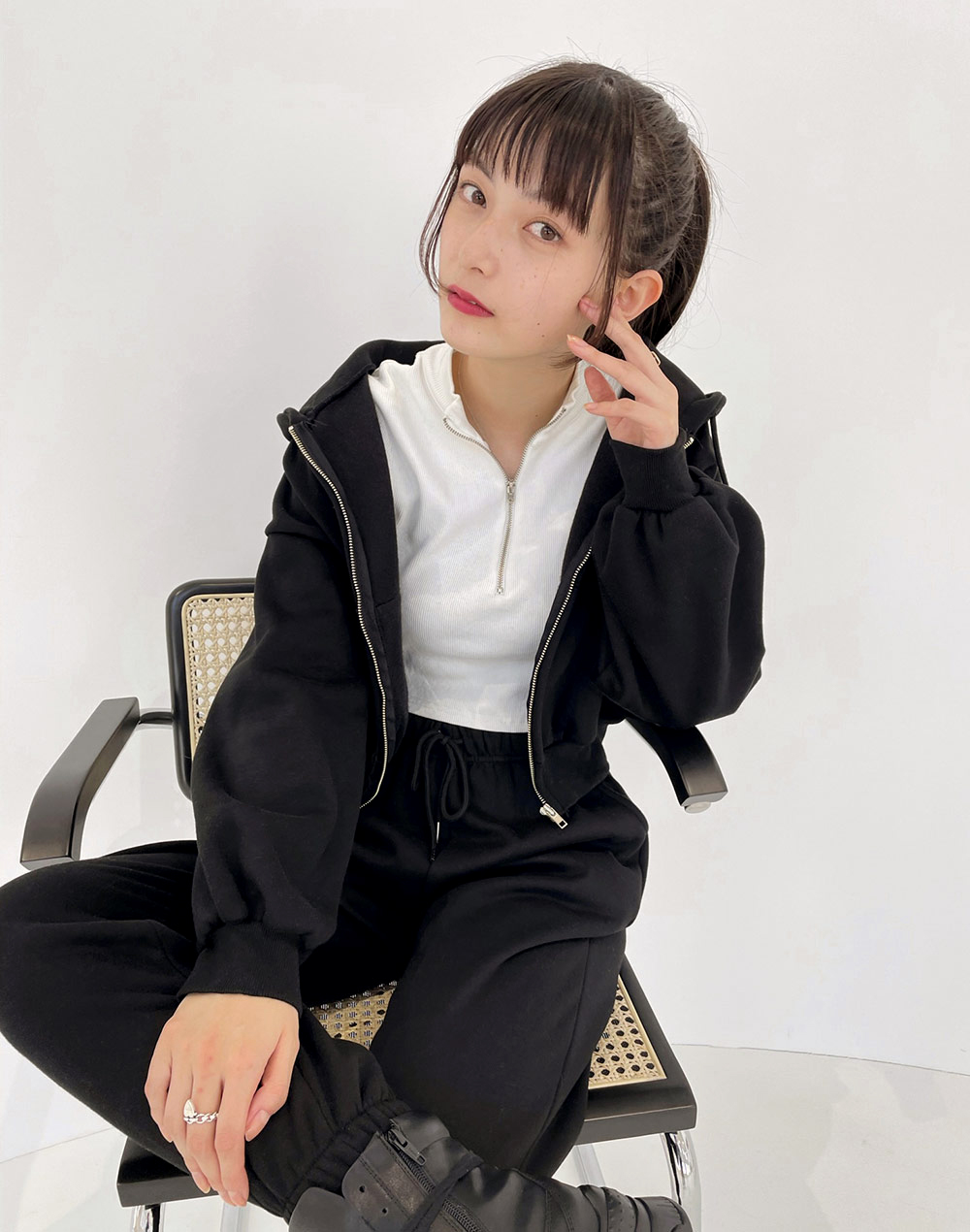 napping cropped full zip hoodie | レディースファッション通販 - DHOLIC