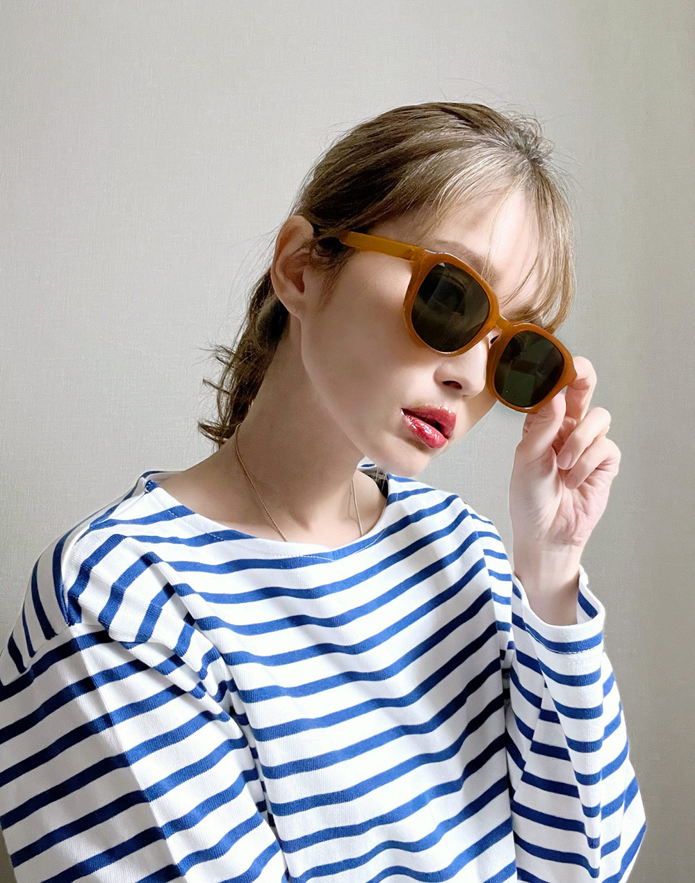 ファッション メンズ レディース レトロ ライス ネイル サングラス 無地 ミラー ヨーロピアン ダークブラウン アイコンタクト( 並行輸入品 ヴィンテージ 長方形 サングラス レディース メンズ レトロ レオパード