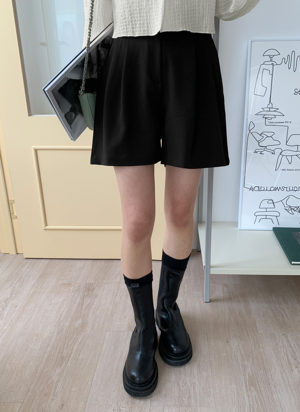 ツータックショートパンツ・全3色 | DHOLIC | 詳細画像3