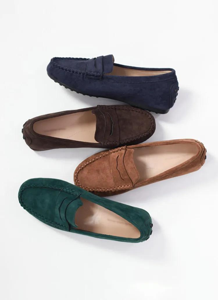 フェイクスエードステッチコインローファー | whosbag | 詳細画像1