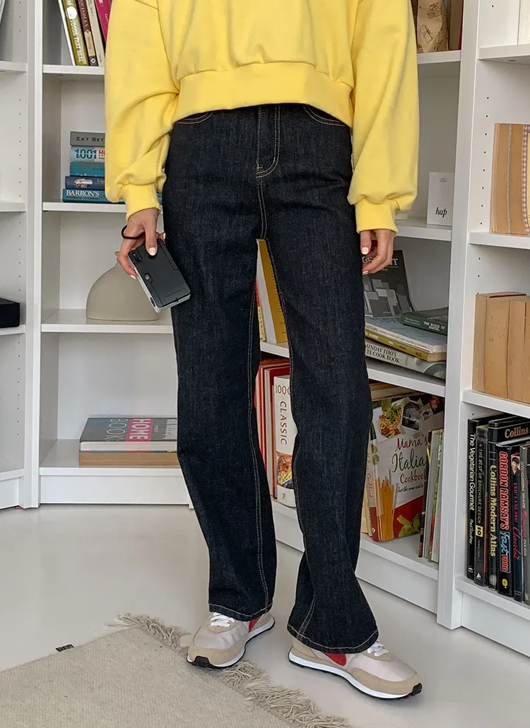インディゴブルーストレートデニムパンツ・p338891