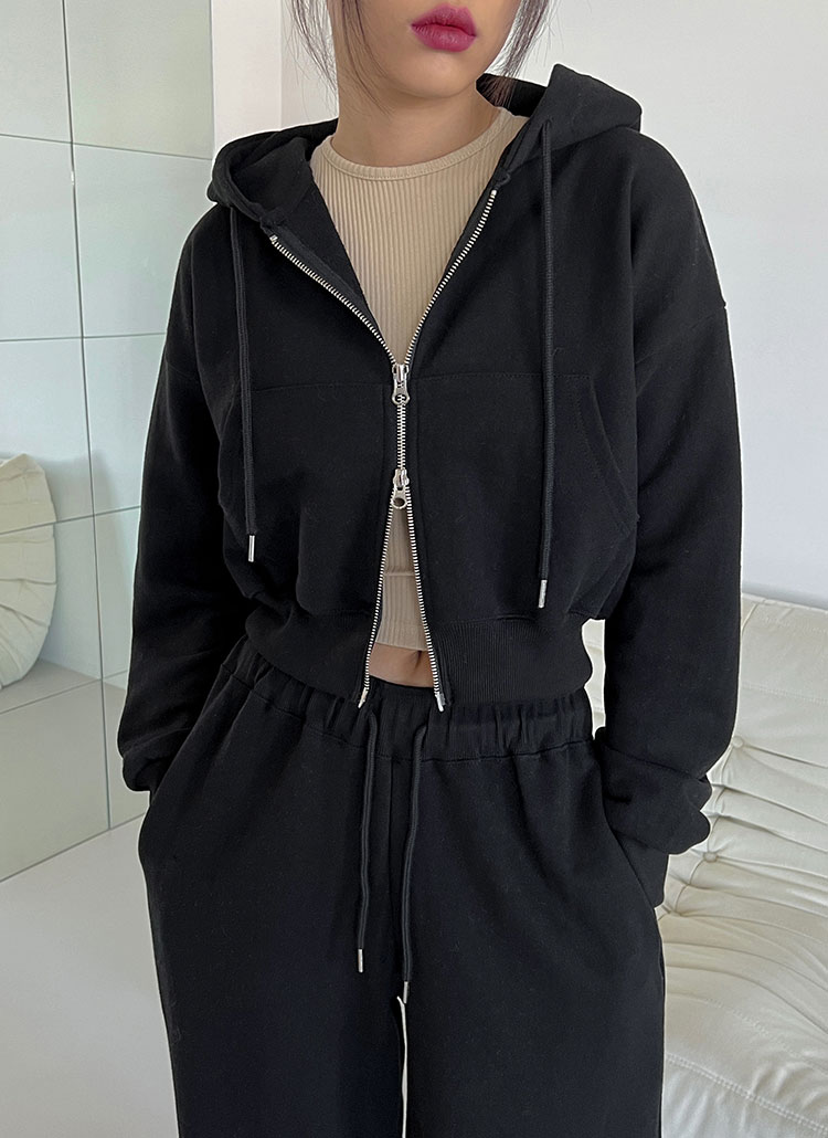 クロップドダブルジップパーカー P トップス パーカー レディースファッション通販 Dholic ディーホリック