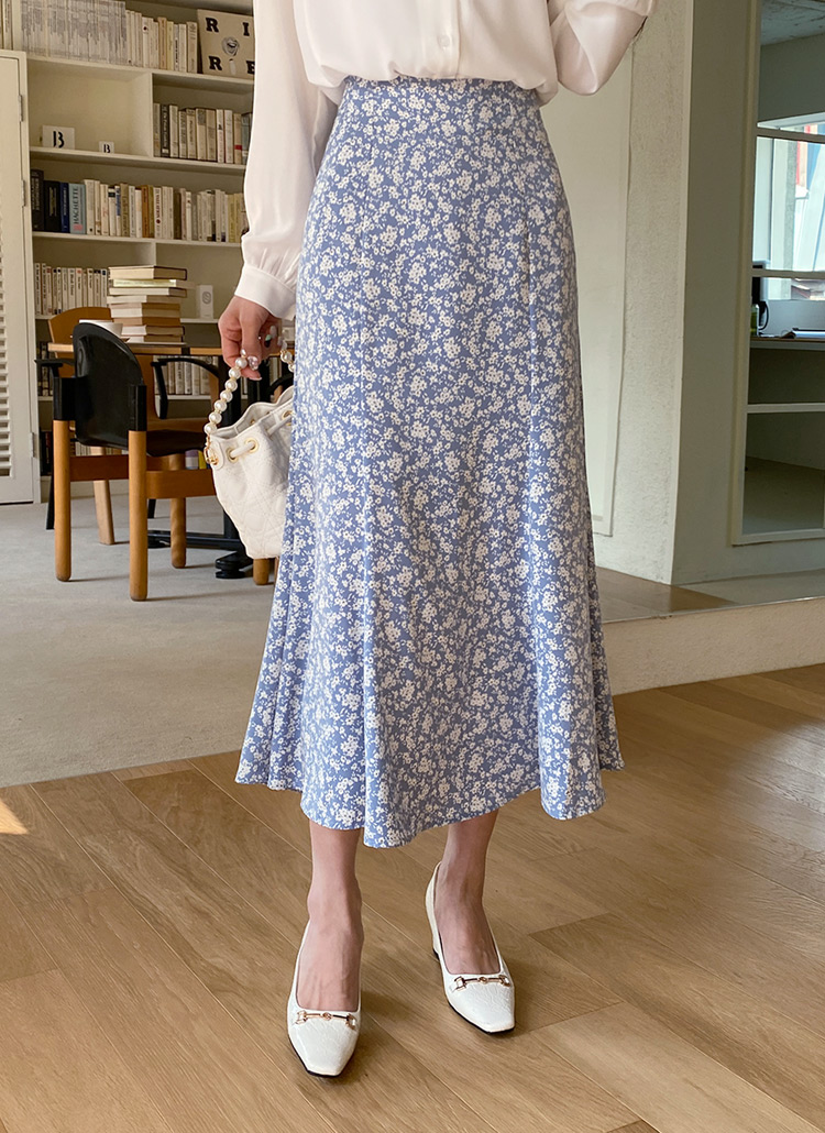 DHOLIC 花柄ロングスカート DHOLIC(ディーホリック)の「フローラルAラインスカート全3色・b66515