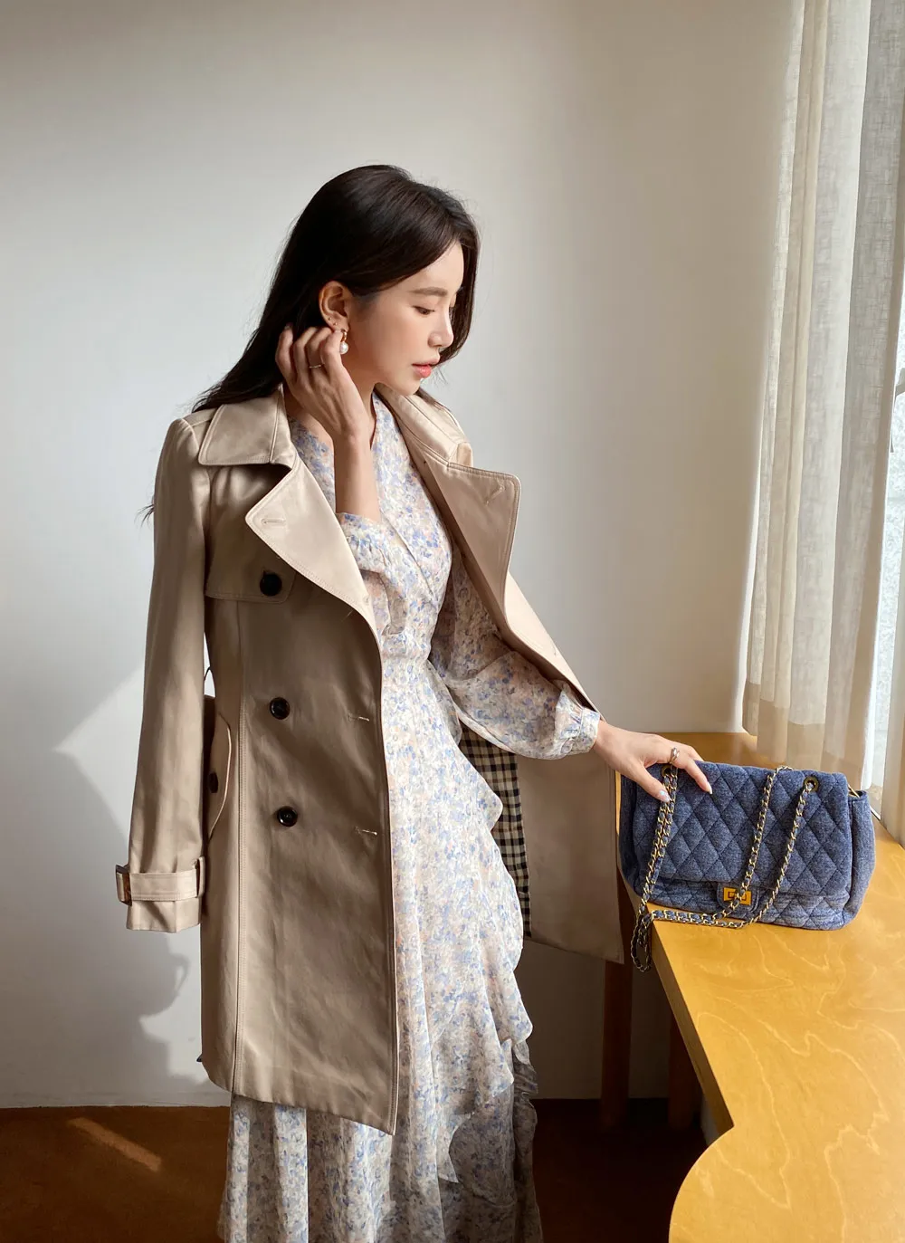 BURBERRY バーバリーロンドン ハーフトレンチコート サイズ:40 