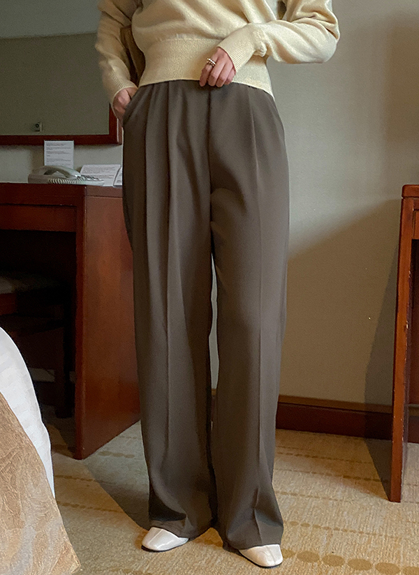 ツータックワイドスラックスパンツ レディースファッション通販 Dholic 公式