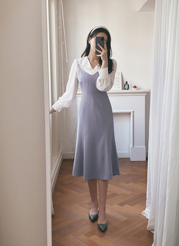 スリーブレスビスチェワンピダーツディテールキャミワンピース春秋冬 ワンピース ロングワンピース Milkcocoa ミルクココア ファッション総合通販 Dholic