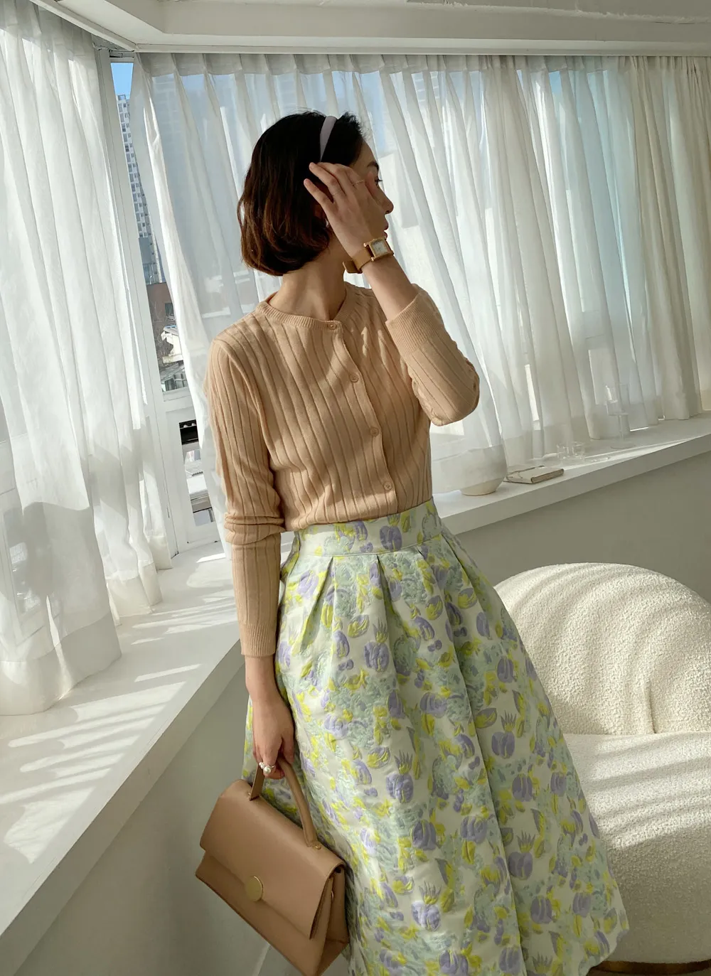 ジャガードAラインスカート・全2色 | レディースファッション通販 - DHOLIC 