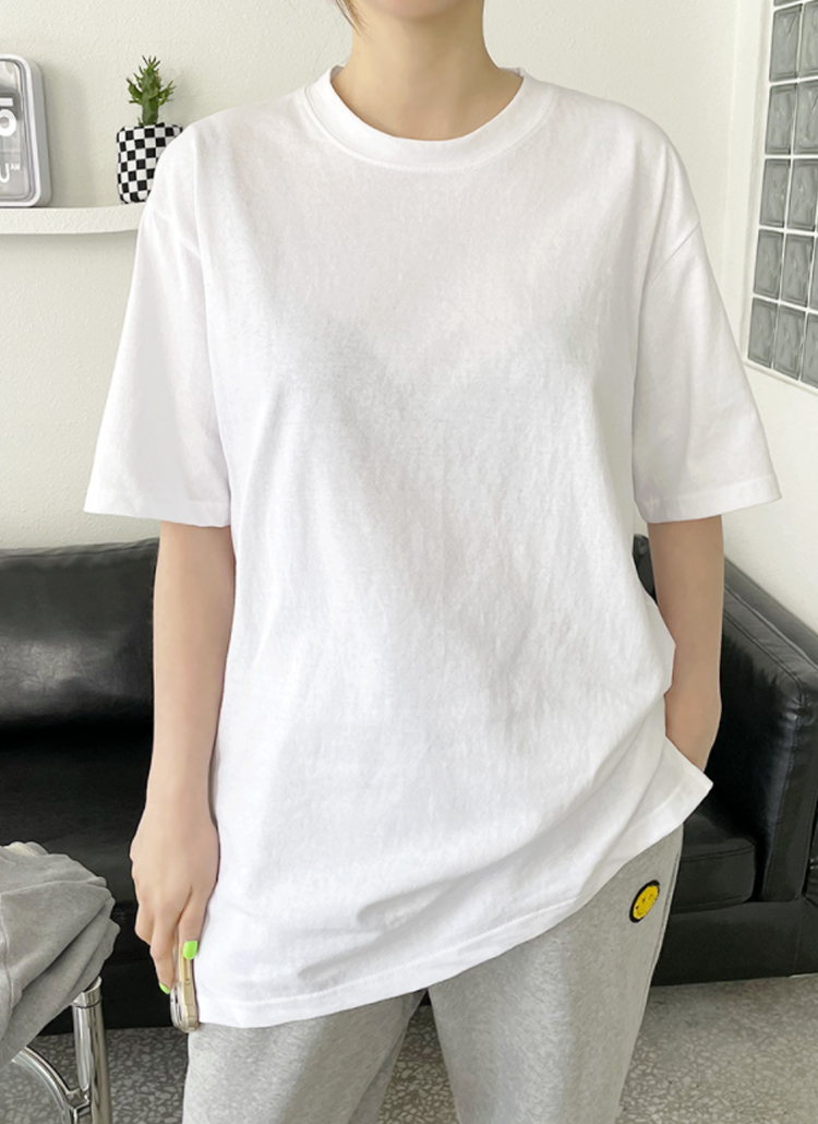 サイドスリット半袖Tシャツ | レディースファッション通販 - DHOLIC