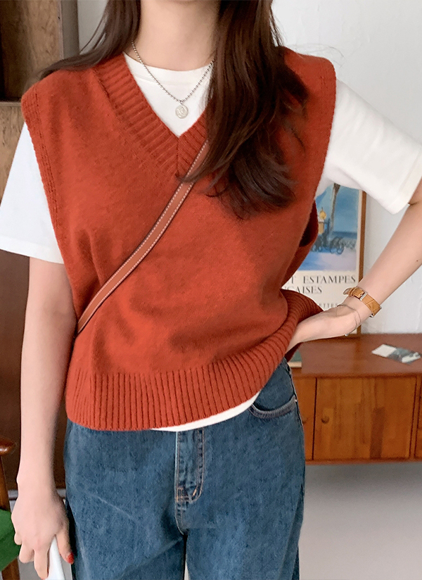 Vネックニットベスト レディースファッション通販 Dholic 公式