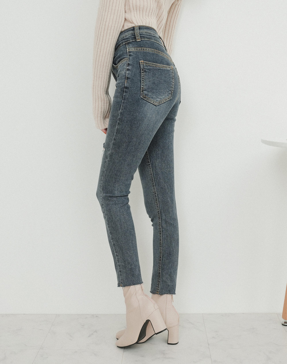 front cut-off denim | 詳細画像11
